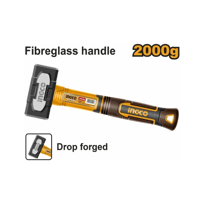 Combo mango fibra de vidrio 2.000 g INGCO HSTH82000